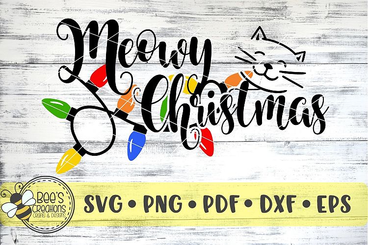 Meowy Christmas SVG