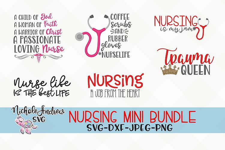 Download Nursing Mini SVG bundle, Nurse, svg