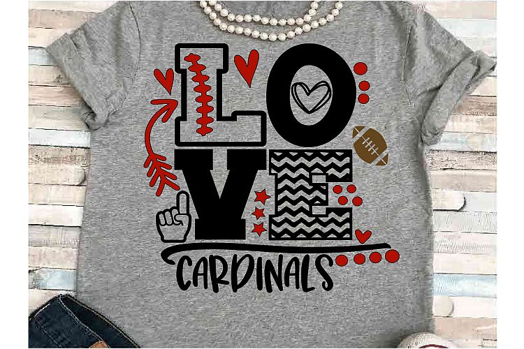 Download Football SVG DXF JPEG Silhouette Cameo Cricut cardinals mom