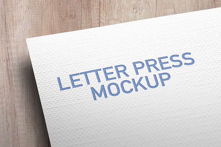 Letterpress Card Mockup
