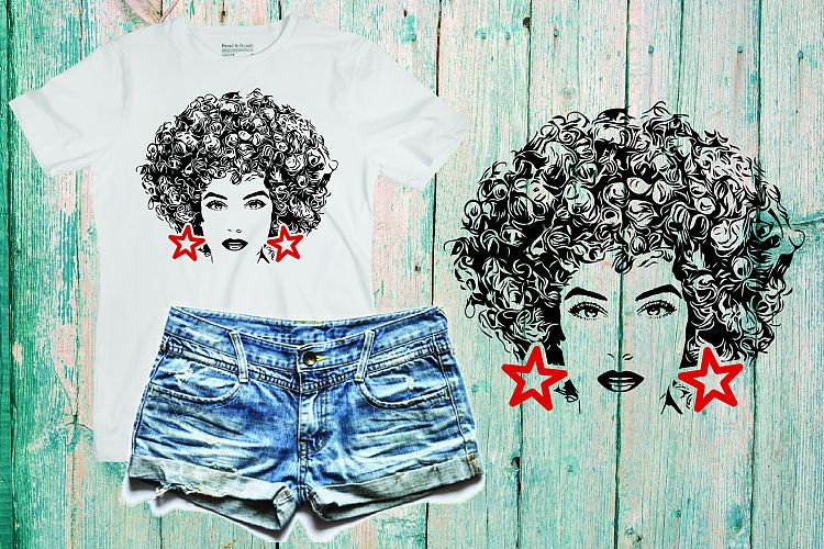 Black woman svg, Natural Hair Svg Afro svg black woman 141SV