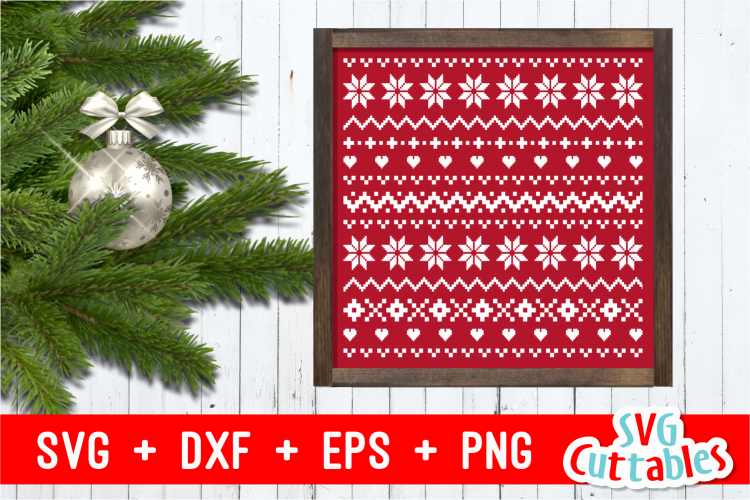 Christmas Sweater Pattern | Cut File