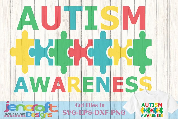Autism Awareness SVG Puzzle