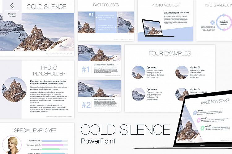 Cold Silence PowerPoint Template