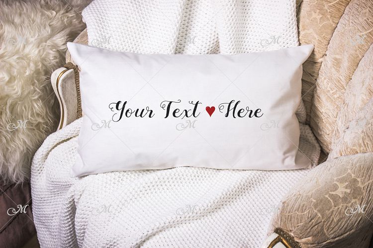 Lumbar Cushion, Pillow Mock-up, PSD+JPEG