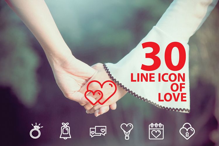 Love line icon