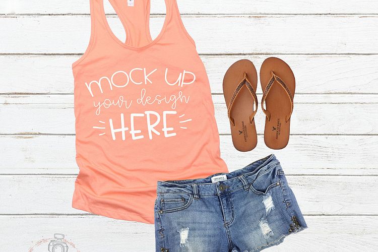 Mock up Next Level 1533 Light Orange Mockup