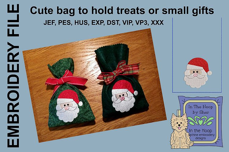 ITH Santa Treat Bag or Small Gift Bag