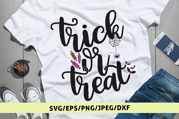 Trick Or Treat - Halloween SVG EPS DXF PNG Cutting Files