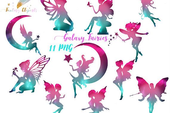 Galaxy Fairies Clipart