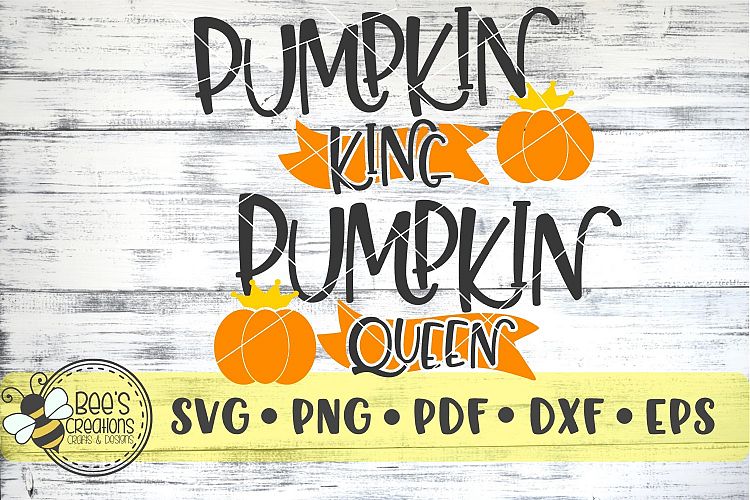 Pumpkin Queen   Pumpkin King SVG