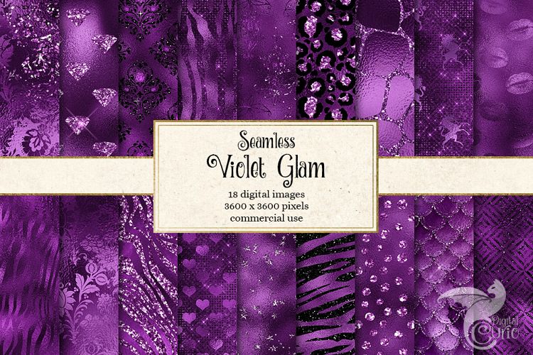 Violet Glam Textures