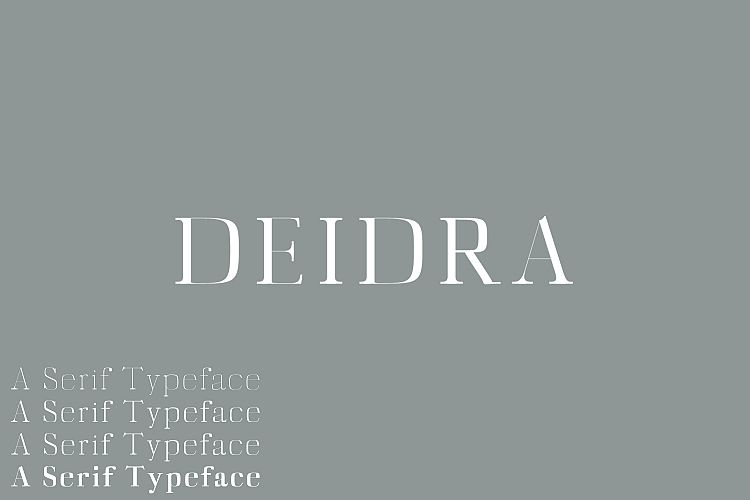 Deidra Serif Typeface