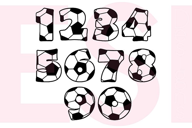 Soccer / Football Numbers Design Set - 0-9