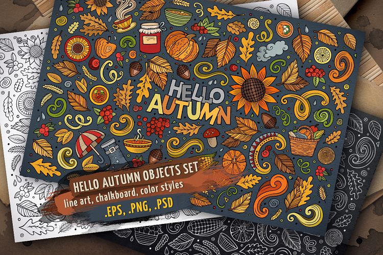 Autumn Objects & Symbols Set
