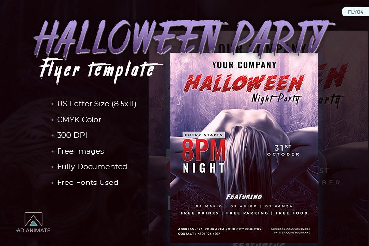 Halloween Night Party Flyer
