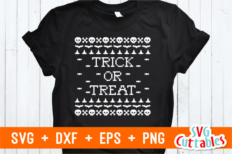 Trick or Treat Sweater | Halloween SVG Cut File