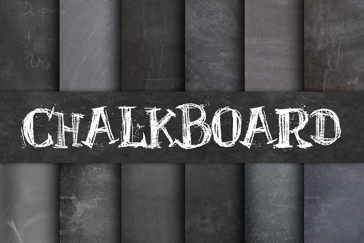 Chalkboard Paper Textures Digital Paper