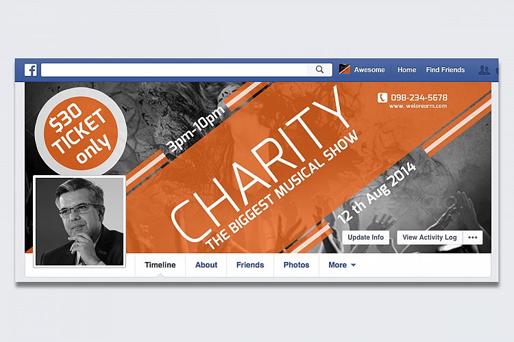 Charity Concert Facebook Timeline Cover