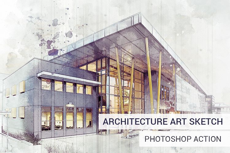 Architecture Sketch Photoshop Action