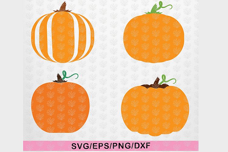 Halloween Bundle - 4 Pumpkin SVG EPS DXF PNG Cutting Files