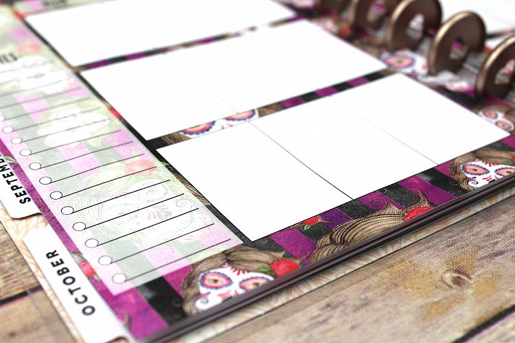 Happy Planner PRINTABLE, Weekly Insert Refill, Halloween, Sugar Skull, Skull, Printable, Planner Printable, 7 x 9.25, Mambi Happy Planner