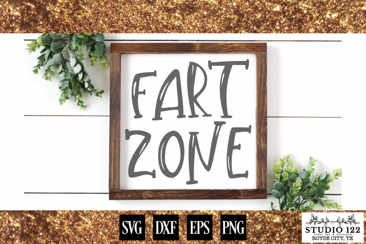 Fart Zone Bathroom Sign