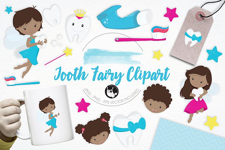 Tooth Fairy Clipart graphics and illustrations