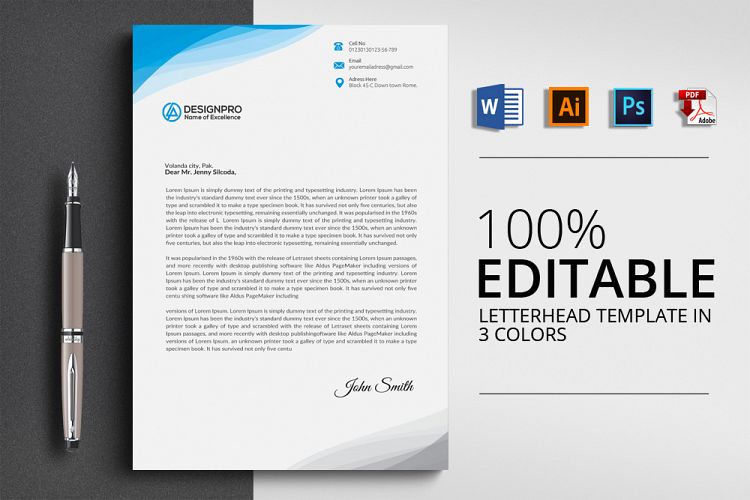 Professional Letterhead Design