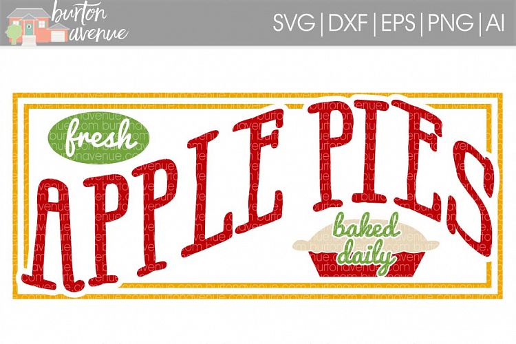 Fresh Apple Pies SVG File