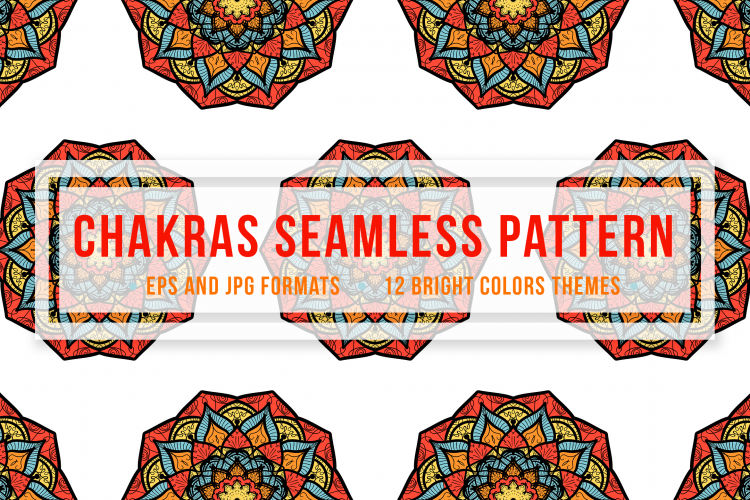 Chakras Seamless Pattern