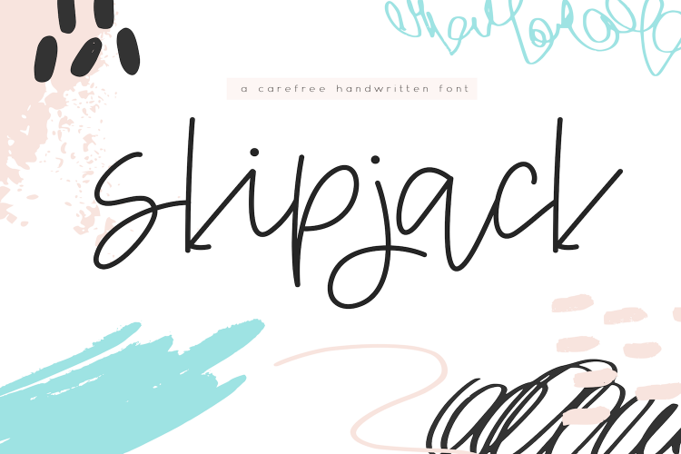 Skipjack - A Carefree Script Font