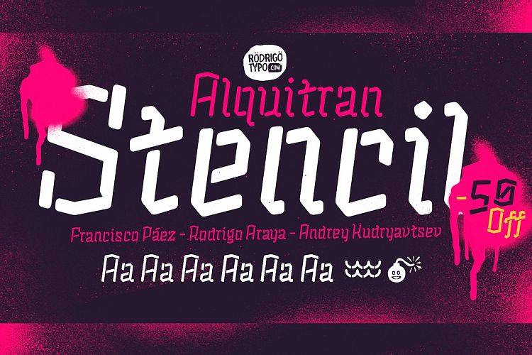 Alquitran Stencil
