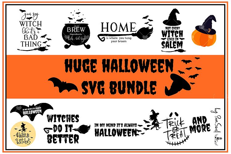 Huge Halloween SVG bundle