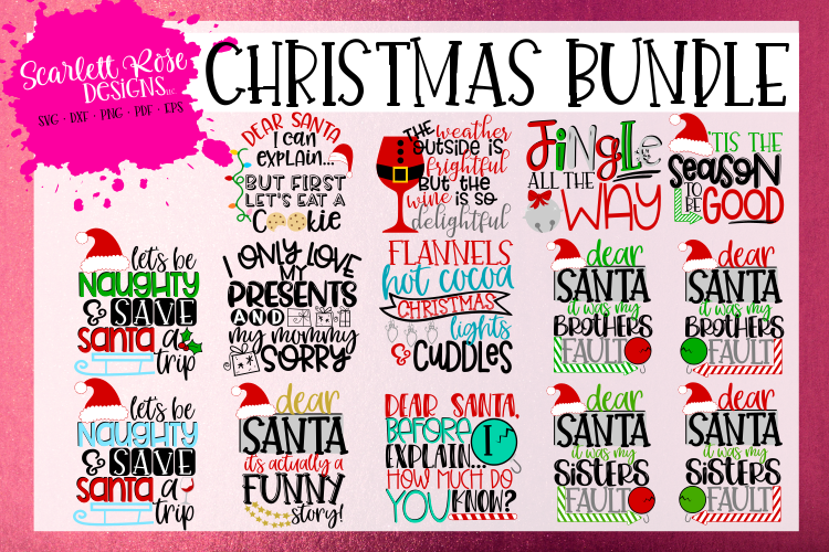 Christmas Bundle 2018 SVG - 14 designs