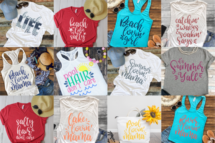 Summer Bundle SVG, DXF, AI, EPS, PNG, JPEG