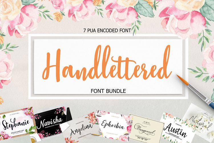 Handlettered Font Bundle