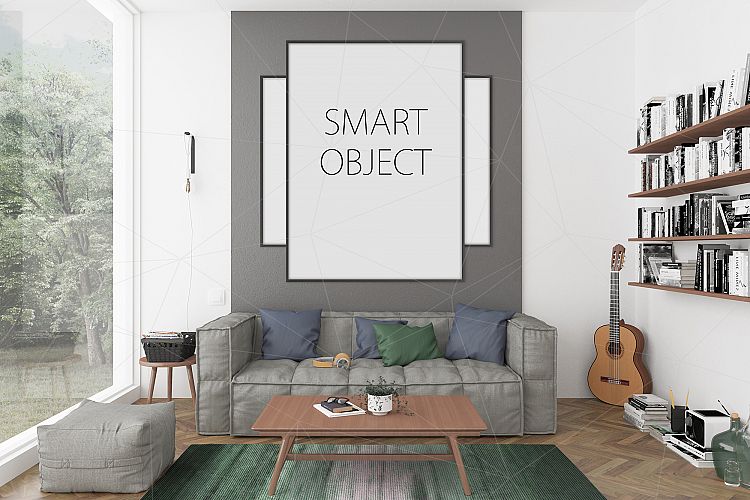 Frame mockup - horizontal   vertical frame mock up