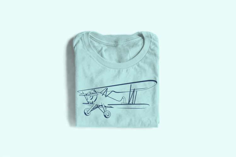 Biplane Illustration SVG Design