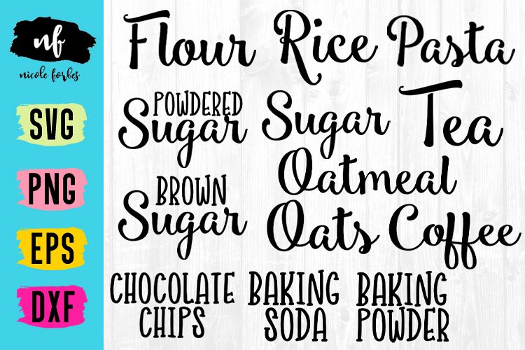 Download Kitchen Label SVG (60101) | SVGs | Design Bundles