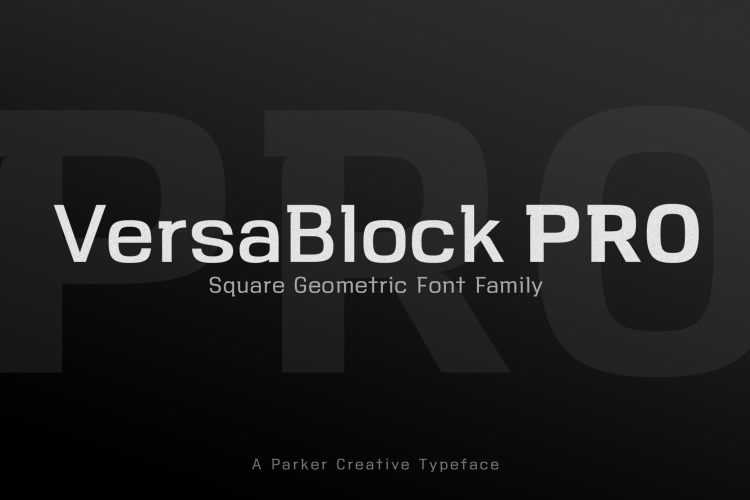 VersaBlock Pro Sharp Geometric Font