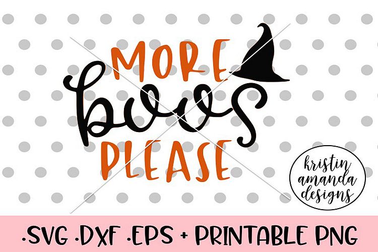 More Boos Please Halloween Fall SVG DXF SVG