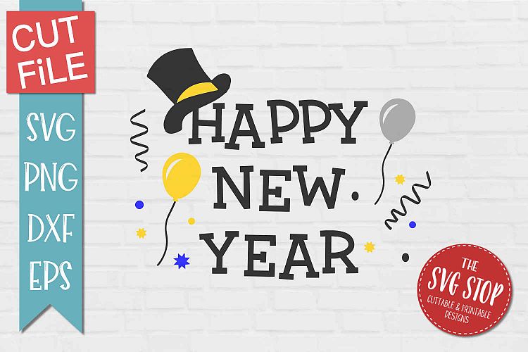 Download Free Svgs Download Happy New Year Svg Png Dxf Eps Free Design Resources