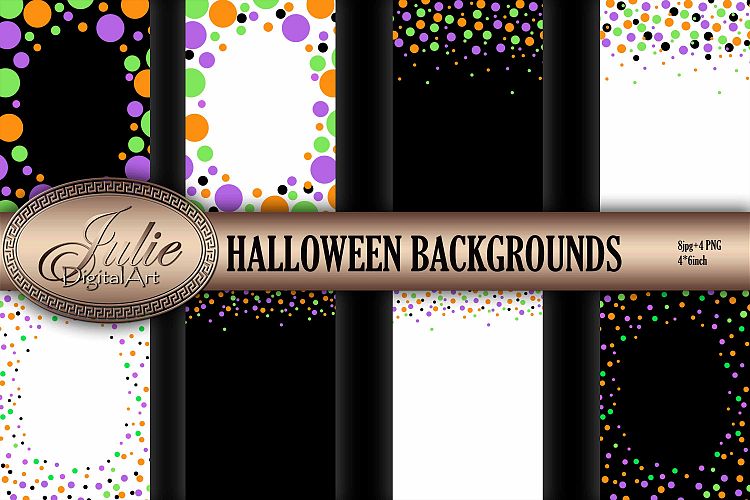 Confetti digital Black white digital paper 4 x 6