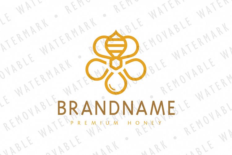 Honey Bee Bloom Logo