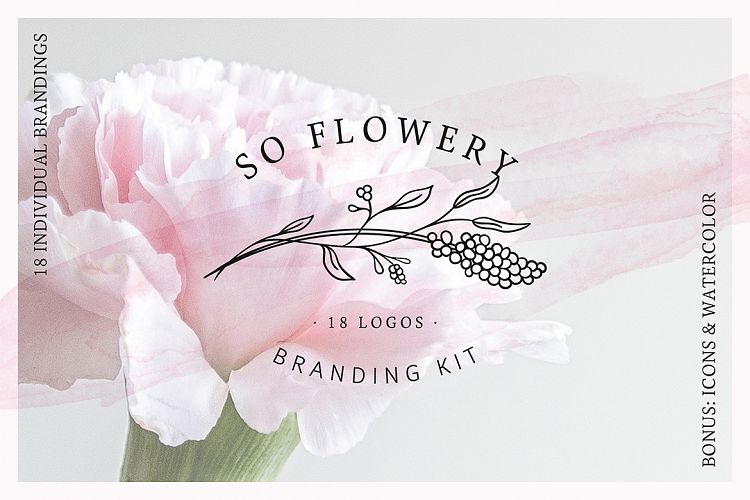 So Flowery Branding Kit + Watercolours