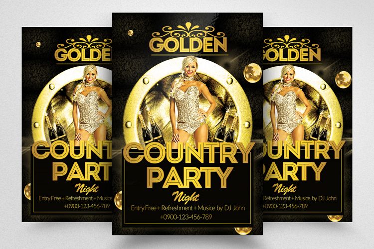 Country Party Flyer