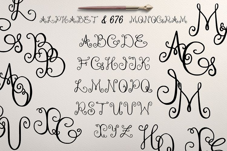 Alphabet & 676 Monogram