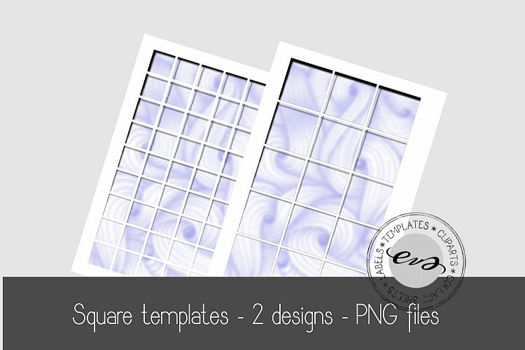 Digital square sheet templates