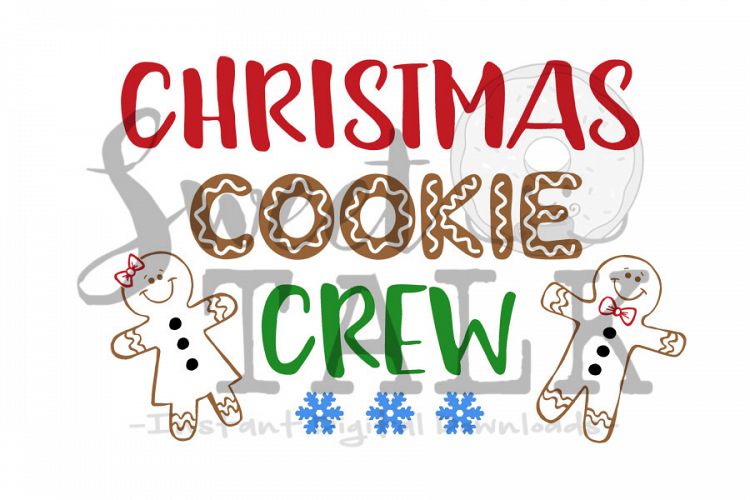 Christmas Cookie Crew 2-svg, digital download